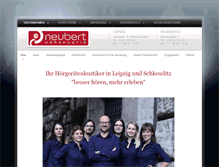 Tablet Screenshot of neubert-hoerakustik.de